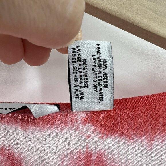 Michael Stars Farrah Maxi Caftan White Pink Tie Dye REVOLVE One Size Beach Pool - Picture 7 of 7